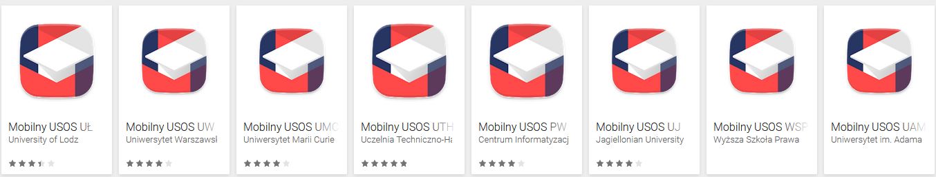 Mobilny USOS w Google Play